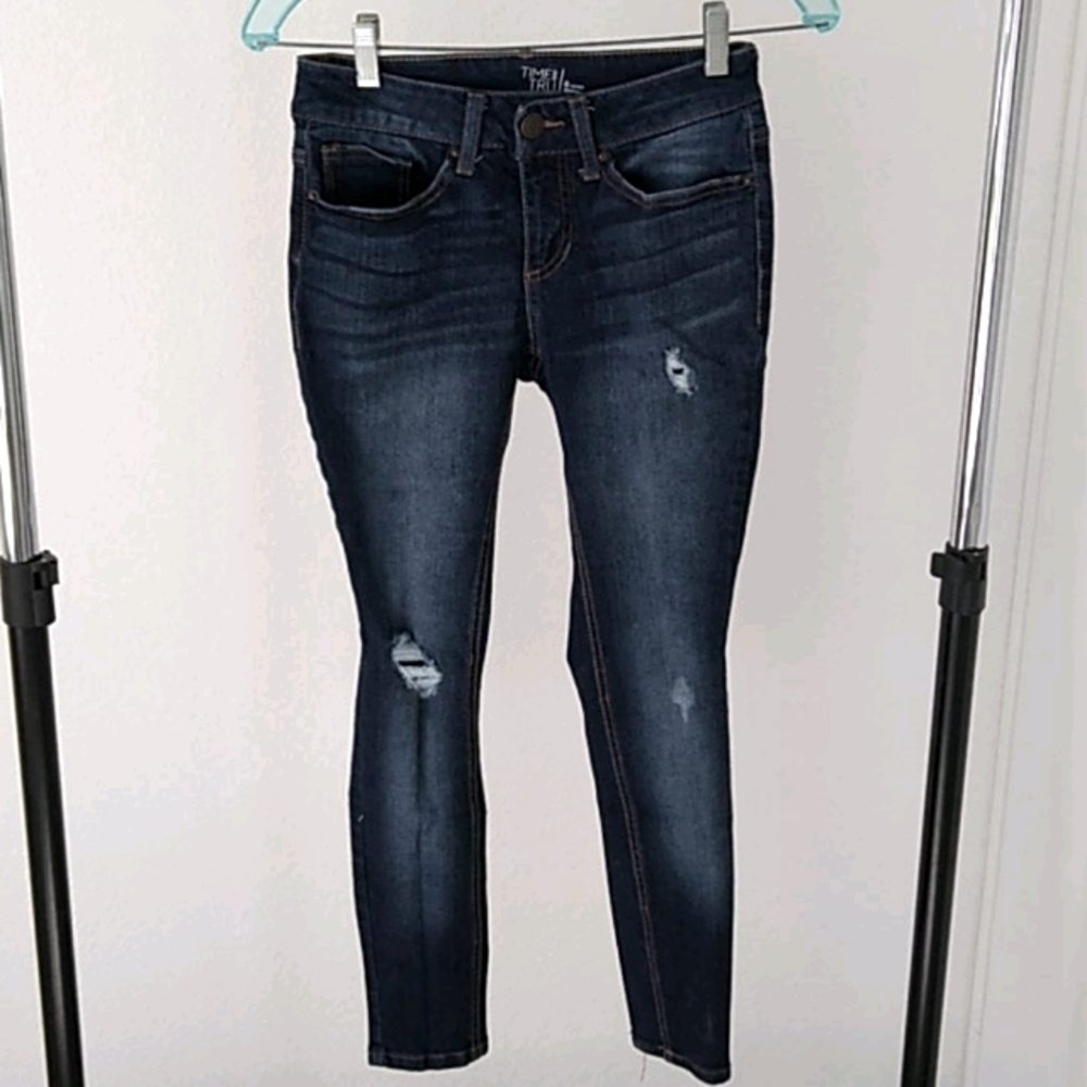 Time and Tru blue skinny jeans, size 6 petite